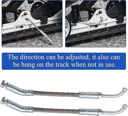 Ice Scratchers Kit Compatible with All Reverse and Non-Reverse Gear Equipped Snowmobiles