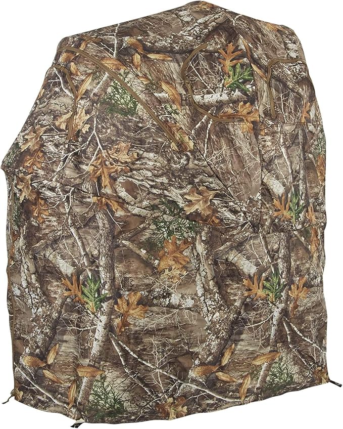 Ameristep Hunting Lightweight Portable Ultra-Compact Easy-Setup 1-Person Tent Chair Ground Blind, Mossy Oak Break-Up Country