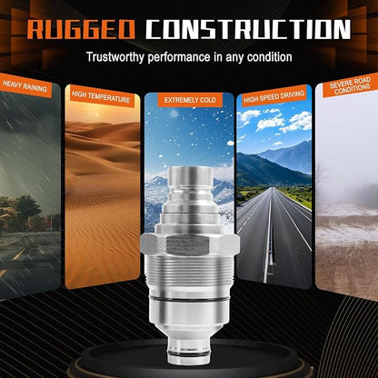 PANGOLIN 7246799 Hydraulic Male Flat Face Quick Connect Coupler 48mm Thread Diameter Hydraulic Coupler for Bobcat T180 T190 T200 T250 T300 T320 Excavator E32 E32i Parts