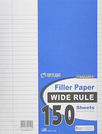 Filler Paper Wide Rule 150-Ct