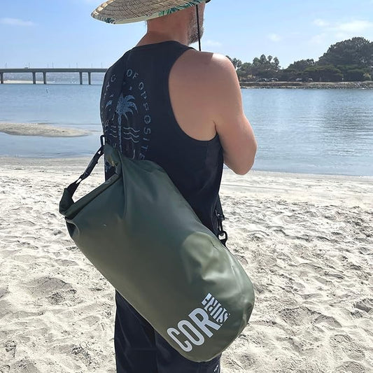 COR Surf Floating Waterproof Dry Bag 3L  5L 10L  15L Roll Top Sack Keeps Gear Dry for Kayaking, Rafting, Boating, Swimming, Camping, Hiking, Beach, Fishing