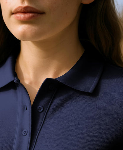 Color Black Andrew Scott Women's Golf Polo Shirts | Ultra Soft Quick Dry V Neck Button Collar Tops | Multi Packs & Colors