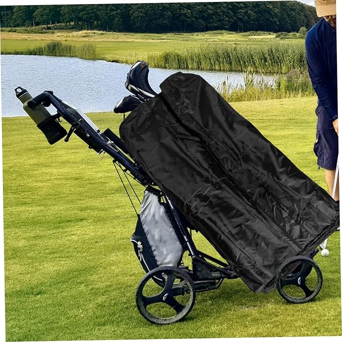 Golf Bag Cover Bag Protector Golf Push Carts Cover Outdoor Cart Cover Golf Bag Rain Cover Hood Cart Rain Cover Bag Rain Sleeves Cart Protector Sofa Cover Oxford Cloth