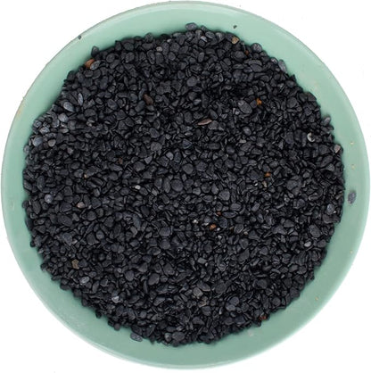 Avalution3 6-9 mm Natural Black Gravel 3LB, Polished Stone Succulent Plant Bonsai Stone DIY Plant Rock for Garden Outdoor  Indoor Vase Gravel Aquarium Fish Tank Fairy Gardening Filling Decoration