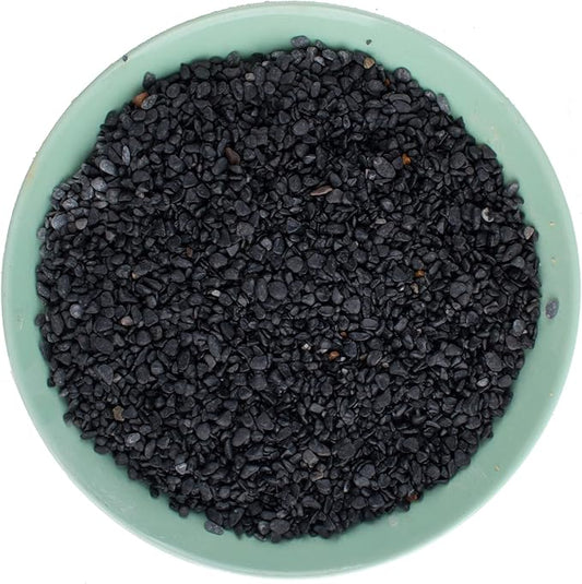 Avalution3 6-9 mm Natural Black Gravel 3LB, Polished Stone Succulent Plant Bonsai Stone DIY Plant Rock for Garden Outdoor  Indoor Vase Gravel Aquarium Fish Tank Fairy Gardening Filling Decoration