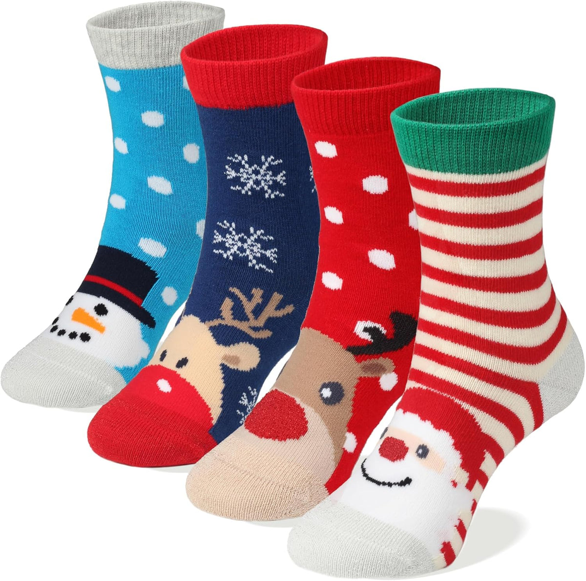 COTTON DAY 7 Days of the Week Gift Box Kids Girls Fashion Short Socks Cute Animal, Floral, Stars, Stripes & Polka Dots Design ( Size Small )