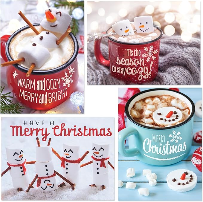 JOYIN 72 PCS Christmas Holiday Greeting Cards with Envelopes for Winter Xmas Season Merry Christmas Cards, Winter Animal Collection, Wintertime Gifts Cards