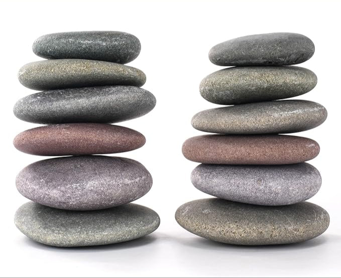 ROCART 12 Extra Large Smooth River Rocks for Painting, Flat Painting Rocks About 4 to 5 Inches in Length Perfect for Kindness Stones, Arts and Crafts, Decoration