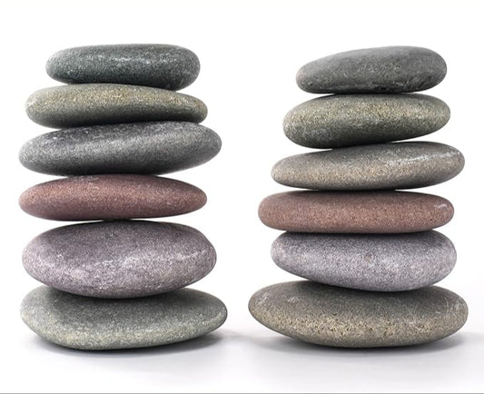 ROCART 12 Extra Large Smooth River Rocks for Painting, Flat Painting Rocks About 4 to 5 Inches in Length Perfect for Kindness Stones, Arts and Crafts, Decoration
