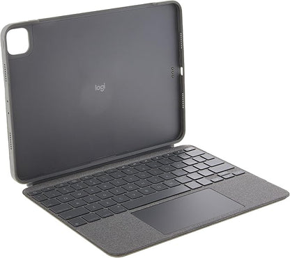 Logitech Combo Touch iPad Pro 11-inch (1st, 2nd, 3rd gen - 2018, 2020, 2021) Keyboard Case - Detachable Backlit Keyboard, Click-Anywhere Trackpad, Smart Connector - Grey