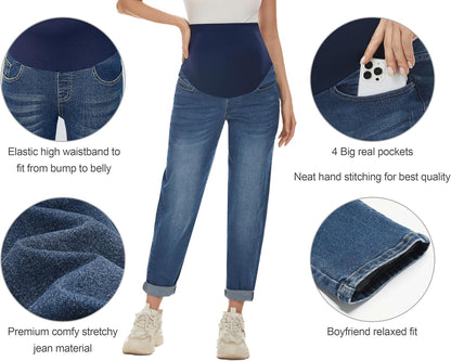 Premium stretchy fabric, over-the-belly support, and loose legs for all-day comfort and flattering look.