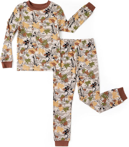 PATPAT Toddler & Kids Pajama Sets with Bamboo Viscose, Snug Fit Pjs for Girls, All-Season Comfort Sleepwear, Ages 2-12 Years.