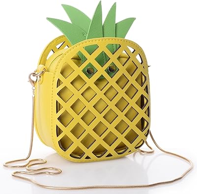 QZUnique Food Shape Cross Body Bag PU Cartoon Purse Ice Cream Sholuder Bag Handbag with Removable Chain