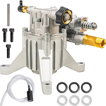 Hourleey 7/8" Shaft Vertical Pressure Washer Pump, 3400PSI 2.5GPM, Replacement Pump for Power Washer, Compatible with Honda, Simpson, RYOBI, Briggs & Stratton, Subaru, Craftsman (Pump Only, No Accessories Included)
