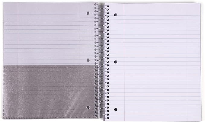 Mintra Office Durable Spiral Notebooks, 5 Subject (Arctic Ice, College Ruled 1pk)