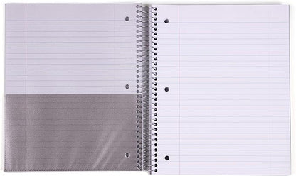 Mintra Office Durable Spiral Notebooks, 5 Subject (Arctic Ice, College Ruled 1pk)