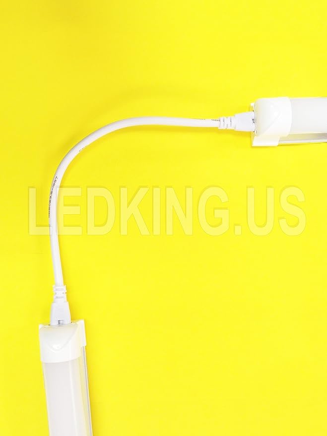 1FT Interconnecting Cable LED T8 Tube Light Connector Clover White Replace 1 FT.
