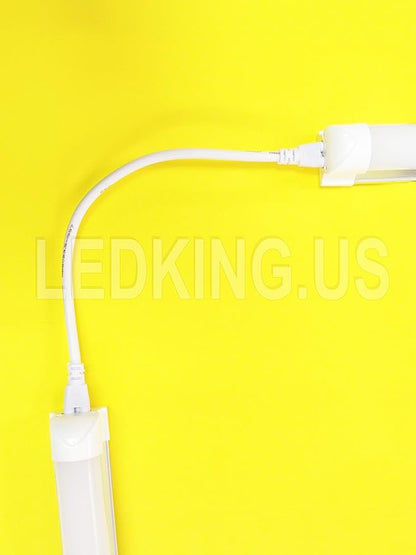 1FT Interconnecting Cable LED T8 Tube Light Connector Clover White Replace 1 FT.