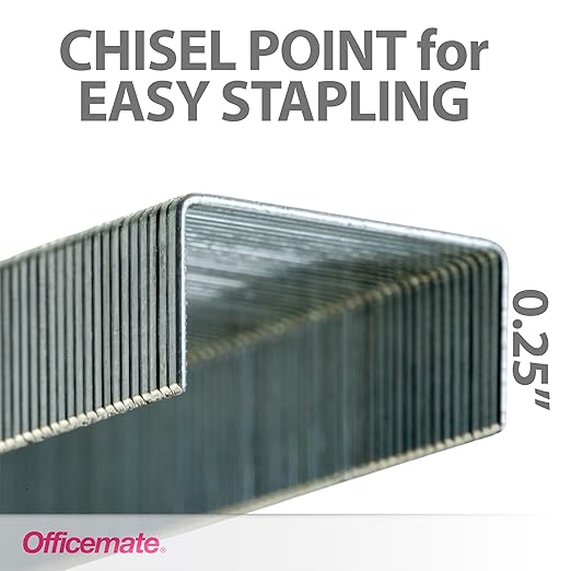 Officemate OIC Standard Chisel Point Staples