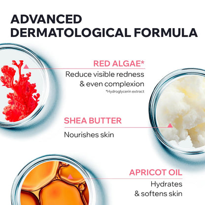 Uriage Roseliane Dermo-Cleansing Fluid, Face Cleanser With Calendula, Rose & Apricot Kernel Oil, Removes Makeup, Gel-Textured Lotion, Paraben-Free