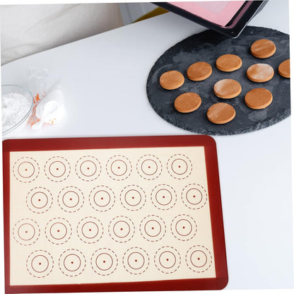 Silicone Baking Pad Reusable Non-stick Heat Resistant Easy to Clean Macaron Baking Mat Cake Baking Mat Pastry Accessory 1 Pack