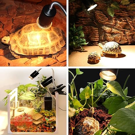 OMAYKEY 3 Pack 50W UVA  UVB Full Spectrum Sun Lamp Sunbathe Heat LampBulbLight for Lizard Reptiles  Amphibians