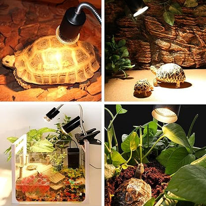 OMAYKEY 3 Pack 50W UVA  UVB Full Spectrum Sun Lamp Sunbathe Heat LampBulbLight for Lizard Reptiles  Amphibians