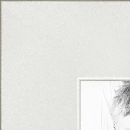 ArtToFrames 12x34 Inch White Picture Frame, This 1.25 Inch Custom Poster Frame is Soft White - Comes with Economy Acrylic and Corrugated Backing (2WOM5179-12x34)