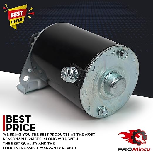 14 Tooth Starter Motor Replaces for 42 inch Craftsman LT1000 LT2000 LT3000 YT3000 DYT4000 Riding Lawn Mower Tractors with Briggs Stratton Intek 17HP 17.5HP 18HP 18.5HP 19HP 19.5HP 20HP