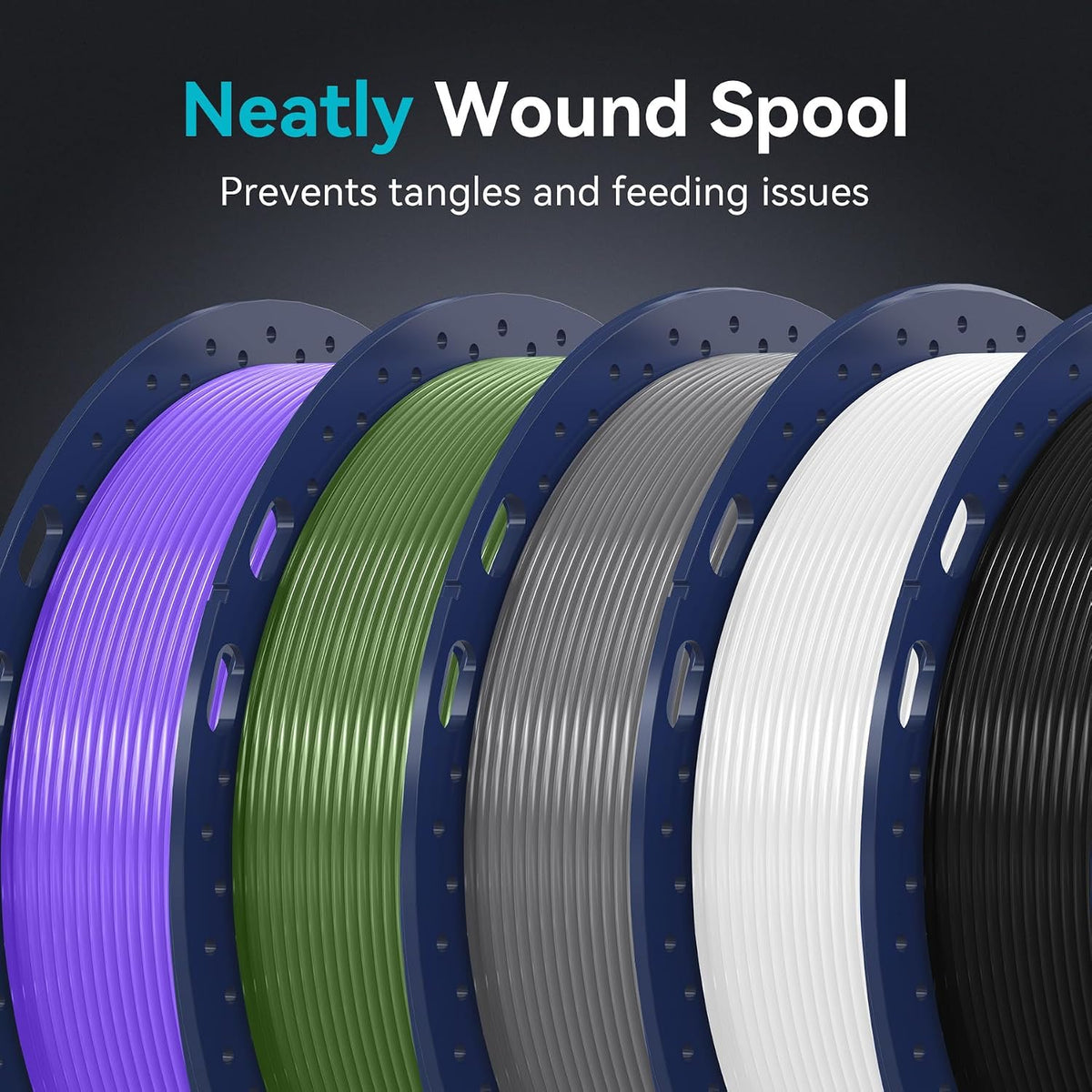SUNLU PLA Plus Filament 1.75mm Bone White 1KG Neatly Wound, Upgrade PLA Filament, Dimensional Accuracy +/- 0.02 mm, Fit Most FDM 3D Printers