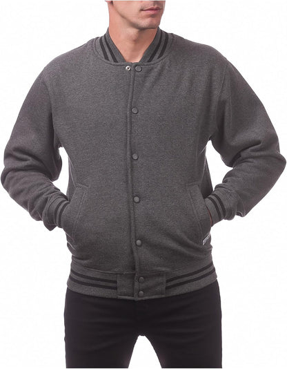 Pro Club Men's Varsity Fleece Baseball Jacket