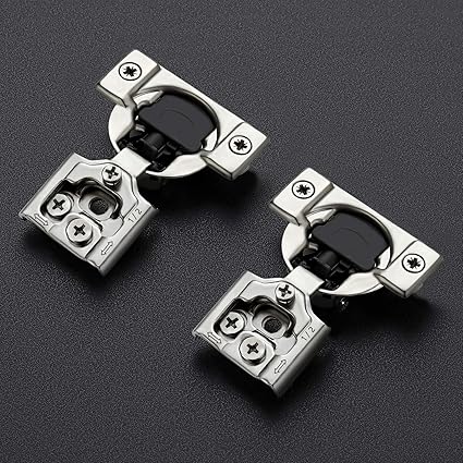 Ravinte 6 Pack 3 Pairs 12 inch Overlay Soft Close Hinges for Kitchen Cabinet Hinges Satin Nickel Hidden Hinges Stainless Steel Concealed Hinge self Closing