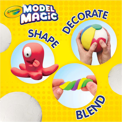 Crayola Model Magic White, 4?Pack (8 oz Each), Teacher Must Haves & Classroom Essentials, Air?Dry Modeling Material for Kids, Sculpting Craft Clay Alternative, Ages 3+