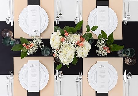 PLASTICPRO 32 Piece Combo Plastic Dinner Plates Disposable Plastic Fancy Heavy Duty Party Dishes 7 inch and 10 inch, White Beaded