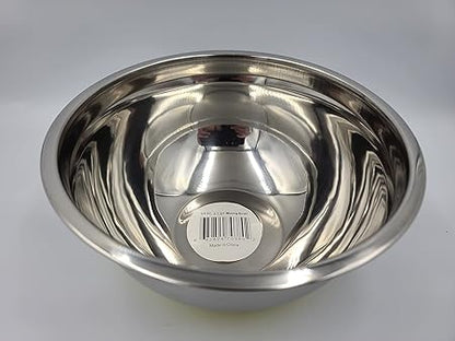 Professional Grade 2.7 Quart Stainless Steel Mixing Bowl With Grip Bottom  Yellow