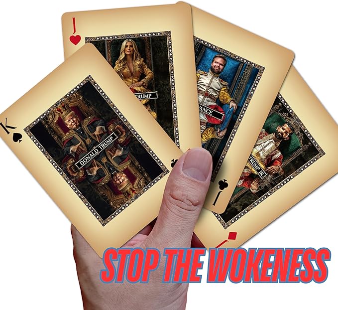 ASVP Shop Trump Playing Cards - Family  Allies - Premium Collectors Deck Featuring Donald Trump, Melania, Ivanka, Elon Musk, J.D. Vance  The Jokers Biden  Kamala Harris - Perfect for Poker Nights
