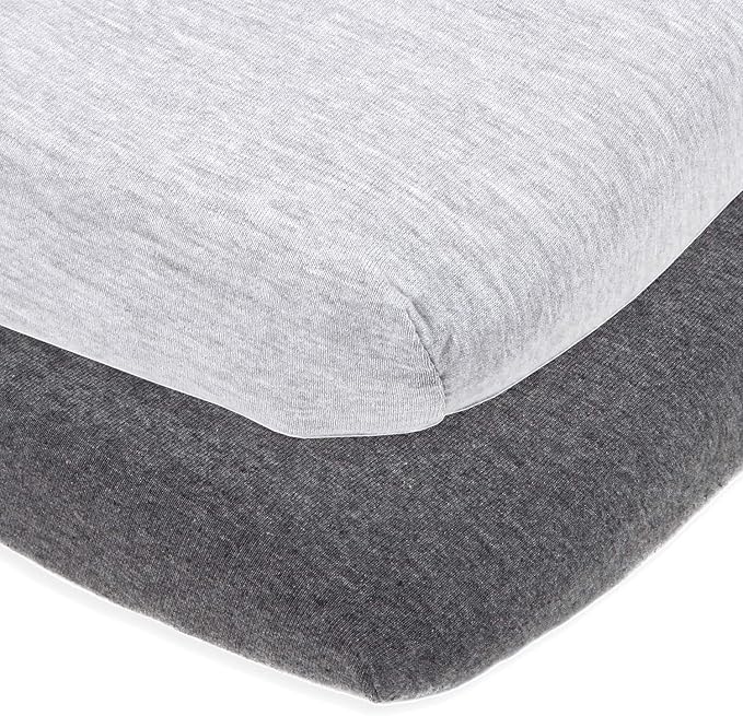 Heather Grey Pack and Play Sheets, 2-Pack - 27 x 39 In