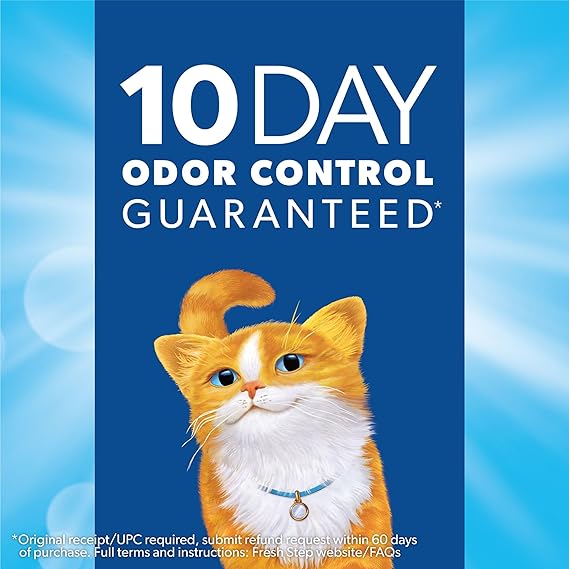 Fresh Step Light Weight Cat Litter Extreme With Febreze Freshness, Lightweight Clumping Litter, 15.4 lb. Box