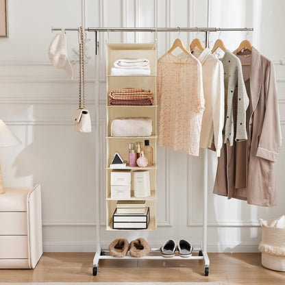 MAX Houser 6-Tier Hanging Closet Organizer with 2 Hooks