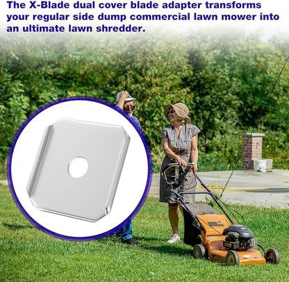 X-Blade Dual Mulching Blade Adapters for Ballard X-Blade XB2 and XB3 Mowers Blades Compatible with All Standard Commercial Mower 58 Center Hole (Excluding Blades)