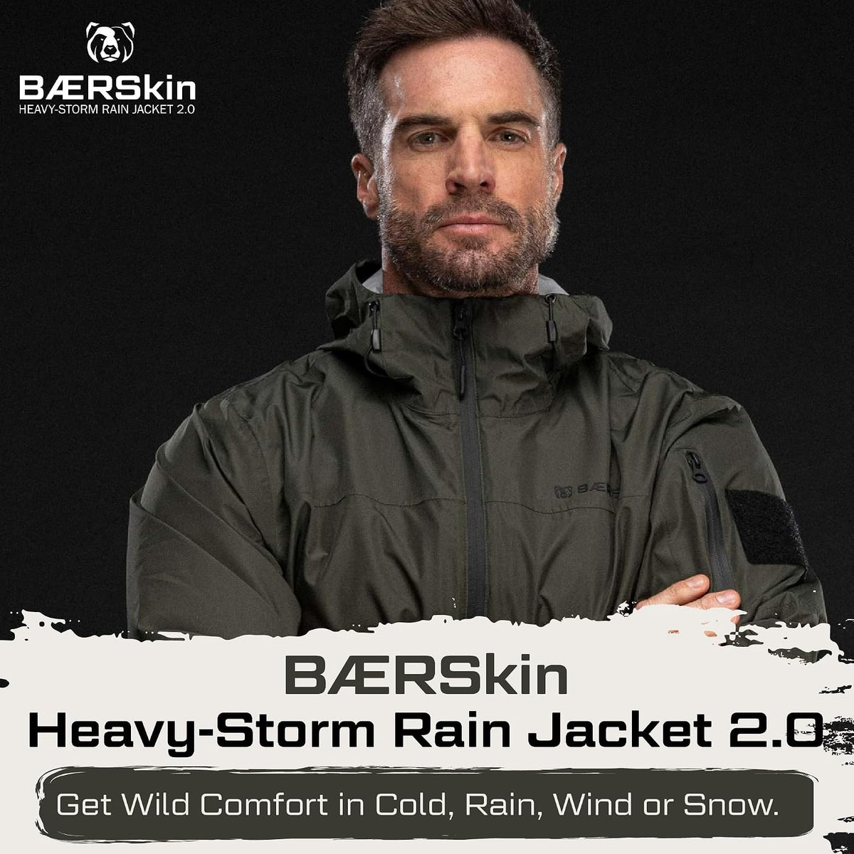 BAERSkin Heavy-Storm Waterproof Rain Jacket 2.0