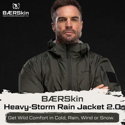 BAERSkin Heavy-Storm Waterproof Rain Jacket 2.0