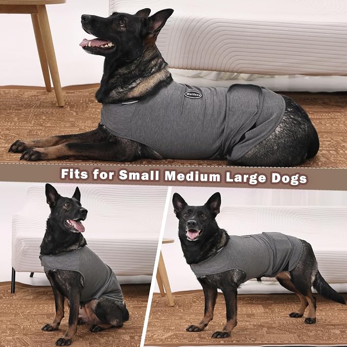 Meifsou Dog Anxiety Vest X-L, Skin-Friendly Thunder Jacket for Dogs, Dog Calming Shirt for Thunder, Fireworks, Vet Visits and Separation - Keep Pet Calm Without Medicine & Training, Anti Anxiety for Dogs