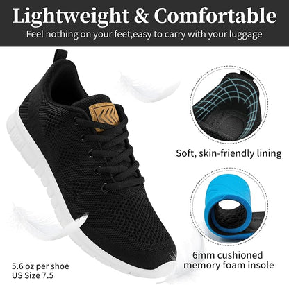FUDYNMALC Womens Tennis Shoes Comfortable: Lightweight Non Slip Sneakers for Walking Casual Travel