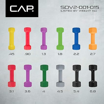AP Barbell Vinyl Coated Dumbbell  1-15 LB Single or Pair