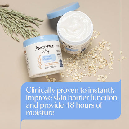 This hypoallergenic, fragrance-free balm helps moisturize and strengthen baby's skin barrier to prevent and relieve eczema.