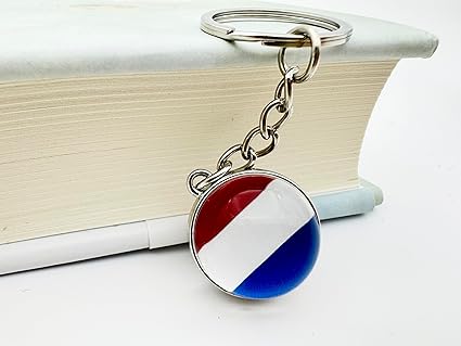 3 Pcs Netherlands Flag Key Chain,Cool Keychain for Car Keys, Stainless Steel Keyrings  Keychains,Used for Home Decoration, Jewelry Hanging Decorations.