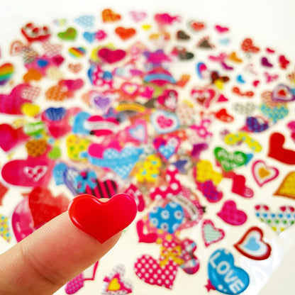 3D Puffy Stickers for Kids, 11 Different Sheets Including Lovely Heart Sticker for Boys and Girls