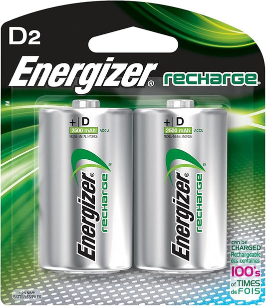 2 Pk, D Rechargeable Battery