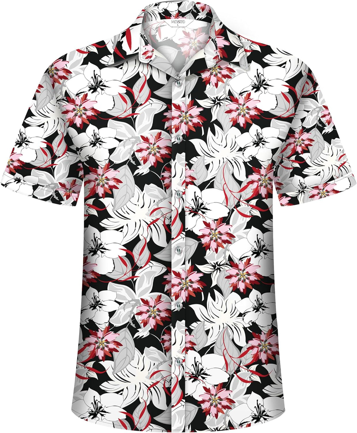 Small Hawaiian Shirt for Men Tropical Shirts Summer Beach Button Down Short Sleeve Luau Aloha Floral Cruise Vacation Outfit 2026